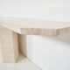 Console travertin italienne 1970