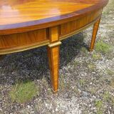 Grande Table Ovale Marquetée 5 Allonges L4,40m