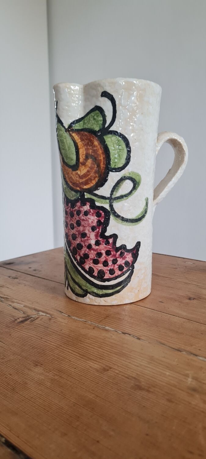 Talavera ceramic pitcher Mexico 1960