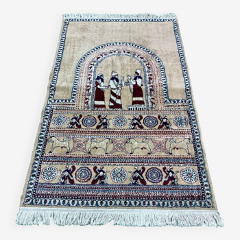 Handmade woolen Iraqi rug - 1m80x1m