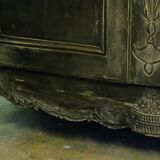 Sideboard in patinated solid oak