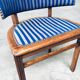 Set of Art Deco Curved Back Side Chairs, France, 1930s