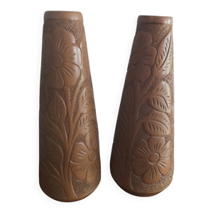 Paire de vases en terre - cuite