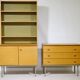 Modular Oak Shelving and Sideboard Set, 1960s