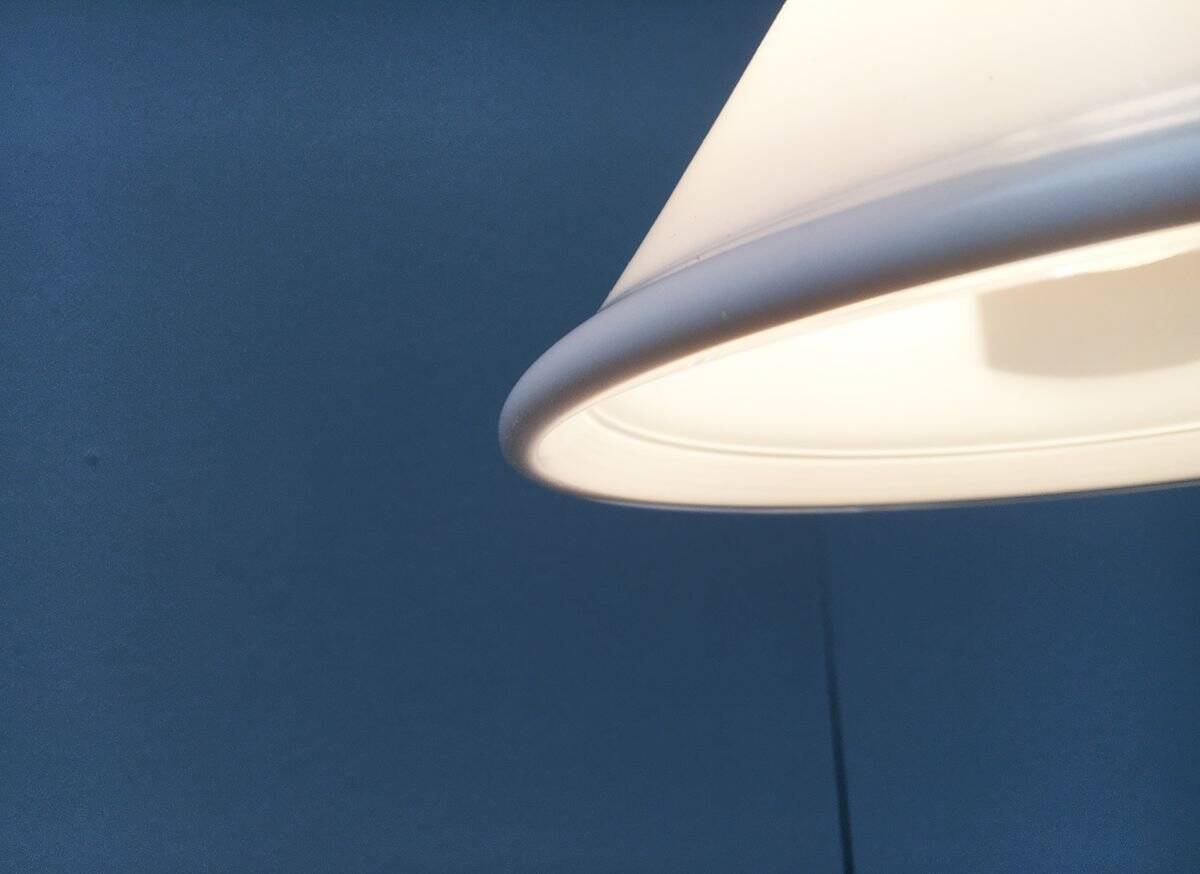 Vintage Mini Suspension Lamp P&T Danish by Michael Bang for Holmegaard, 1970s