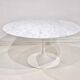 Round table in carrara mabre by Eero Saarinen for Knoll