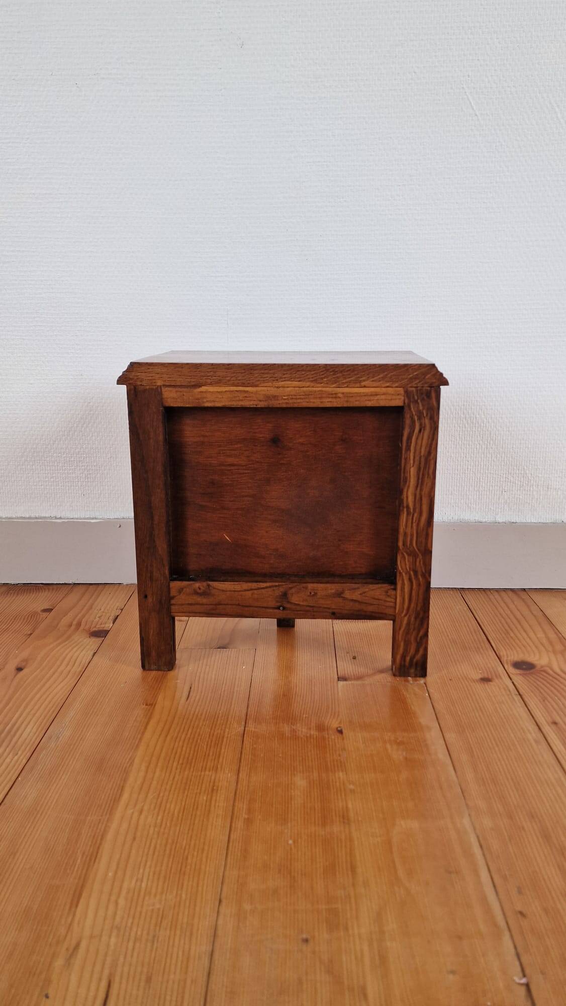 Bedside table or end of sofa Italian brutalism wood