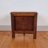 Bedside table or end of sofa Italian brutalism wood