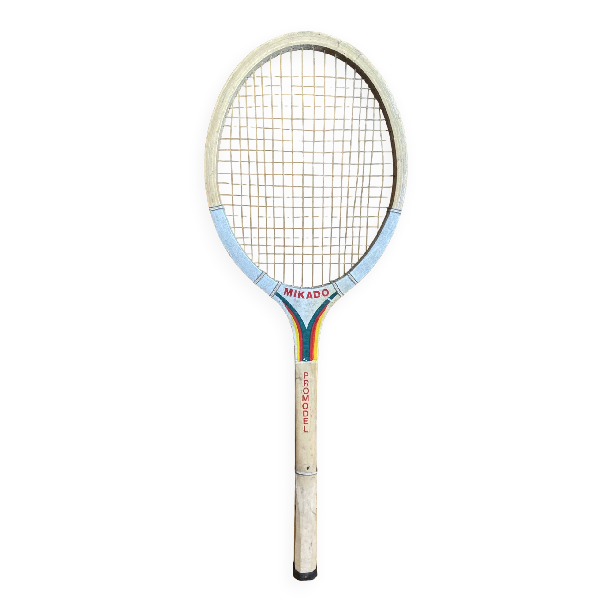 Vintage wooden tennis racket mikado promodel sports