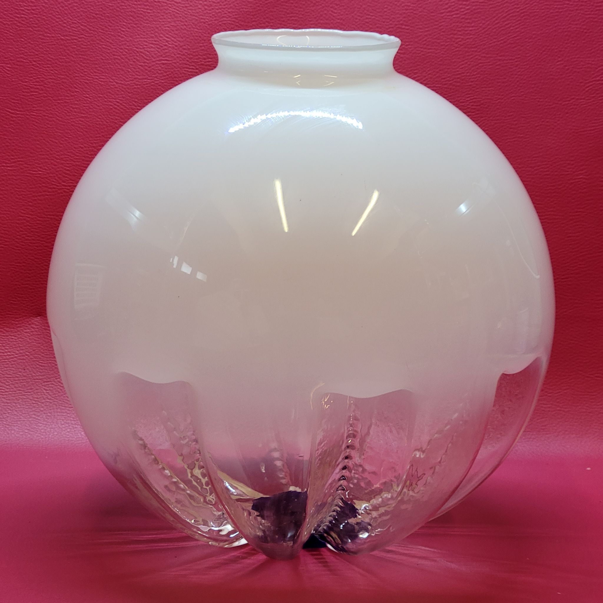 Globe Ball For Pendant Or Floor Lamp Vintage Mazzega Italy 1970 30cm