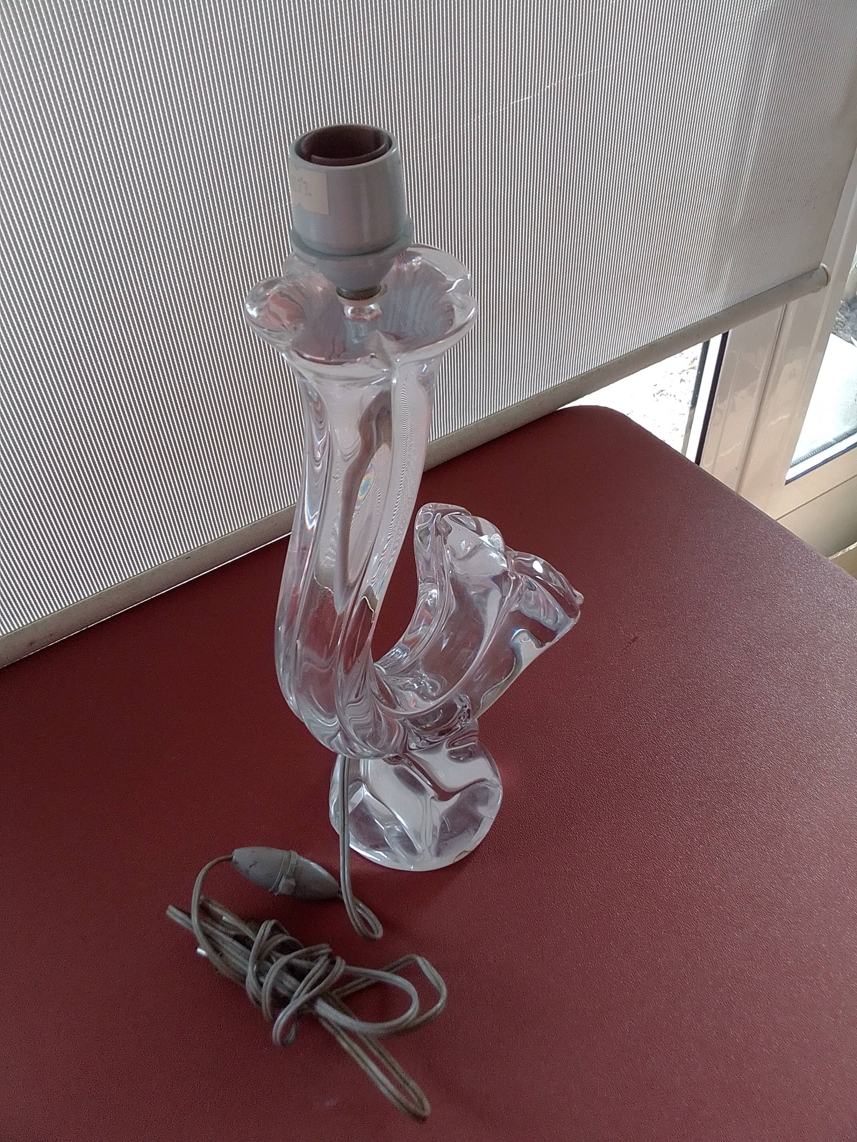 Daum crystal lamp foot