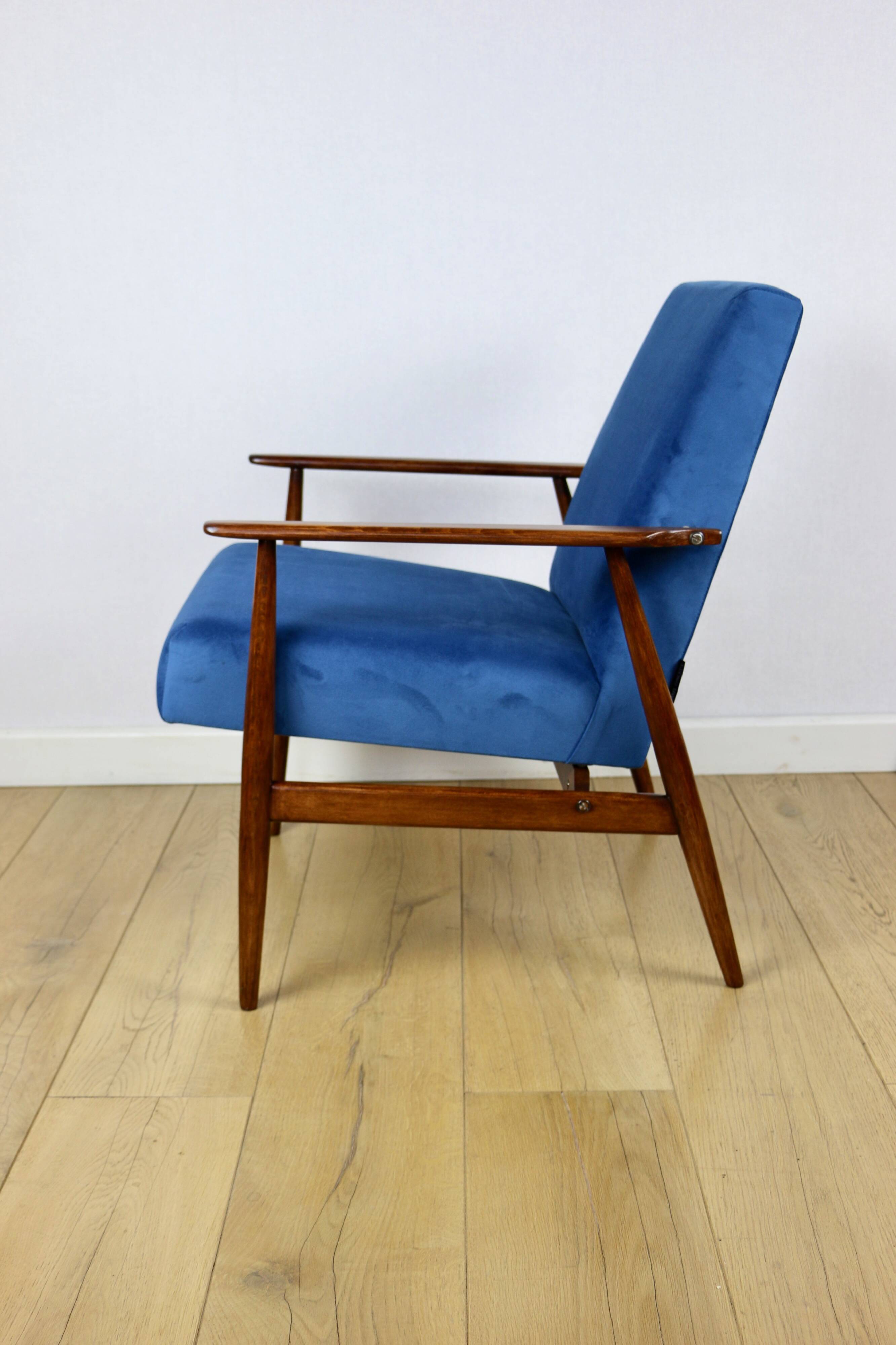 Vintage Easy Armchair 'Lis', 1970s blue - 2 pieces available