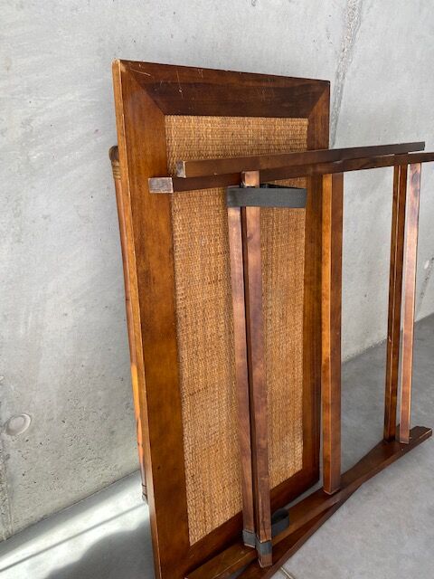 Desk / dressing table on trestle