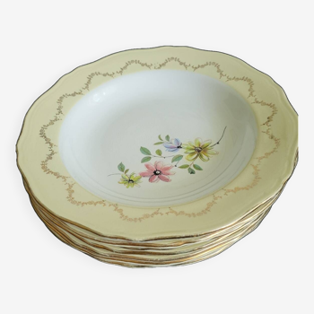 Assiettes creuses porcelaine