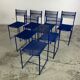 Set of 7 chairs Spaghetti 101 by Giandomenico Belotti for Alias 80s