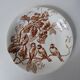 dinette Terre de fer bird plates exclusive to LE BUCHERON