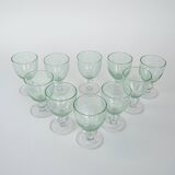 Set of bubble champagne glasses, Italian design, 1970s, production: Italy