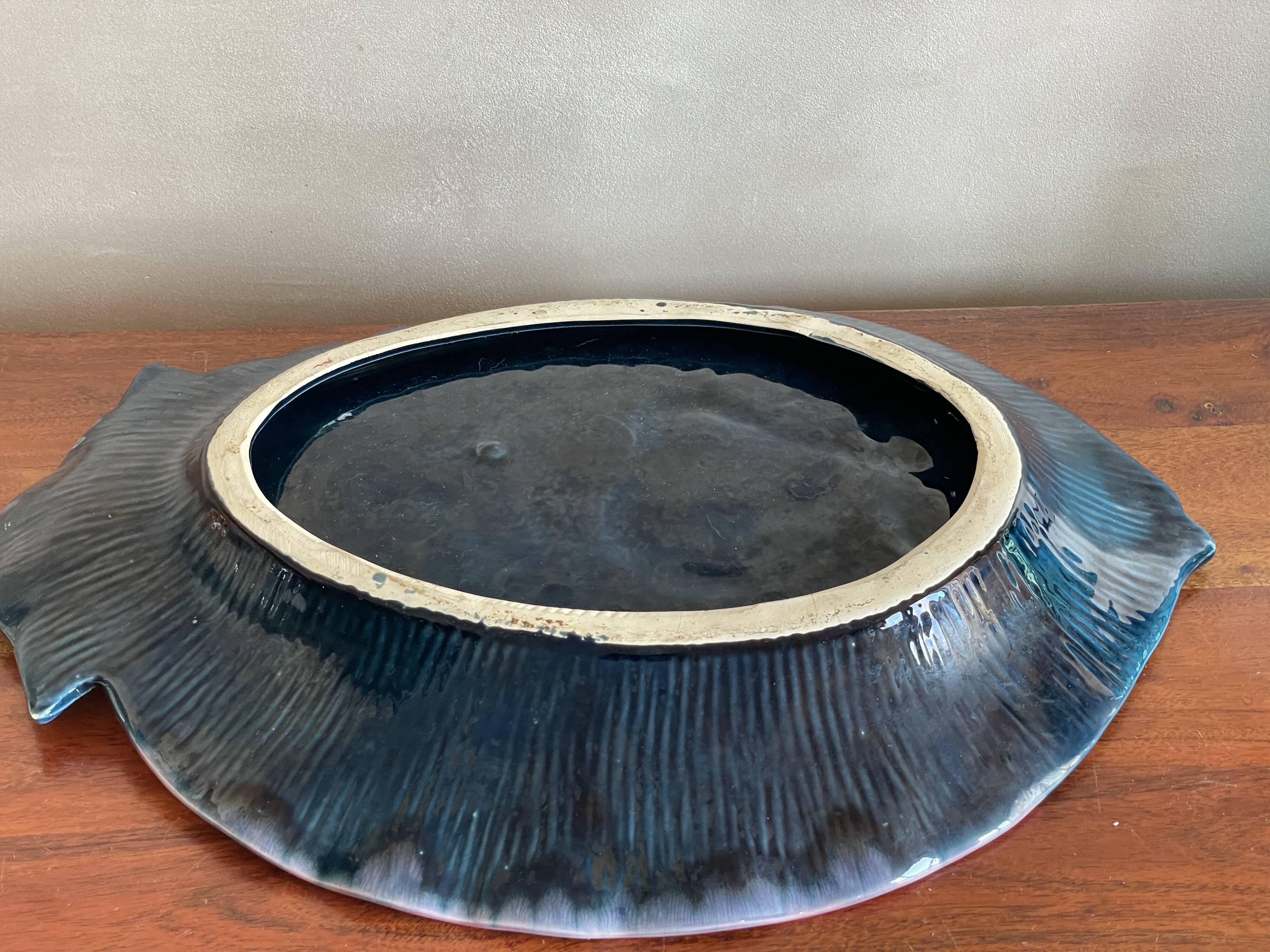 Large ceramic fish dish