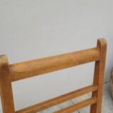 Series of 3 vintage chairs with compass legs - 1950s