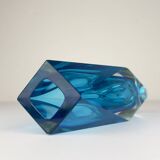 Blue Sommerso vase in Murano glass, 1970s