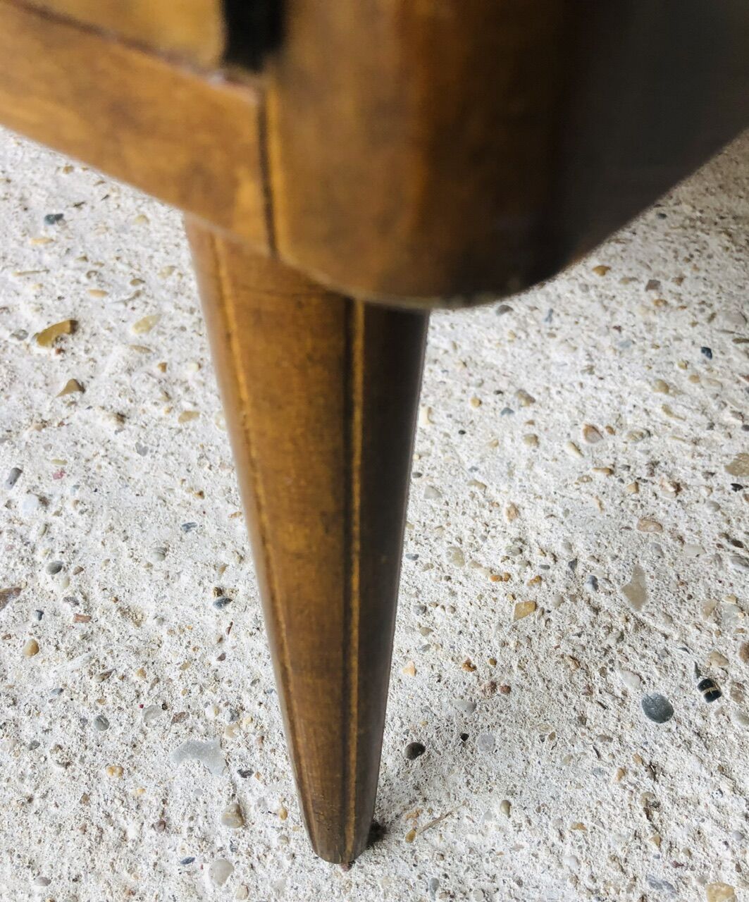Vintage walnut chest of drawers, compass feet circa 50/60's