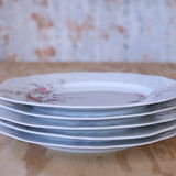 5 vintage plates in Sologne porcelain