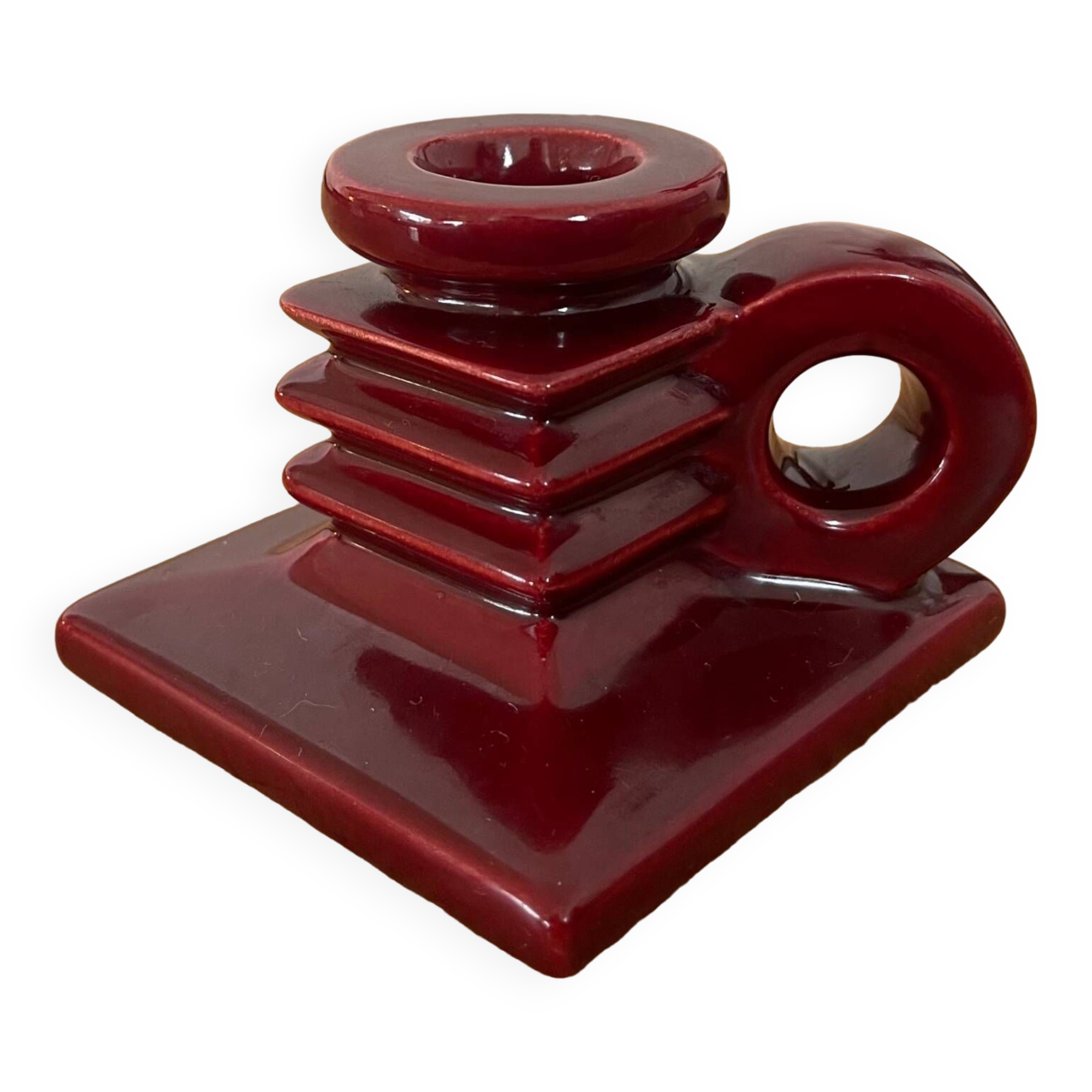 Art Bordeaux Ceramic Candle Holder
