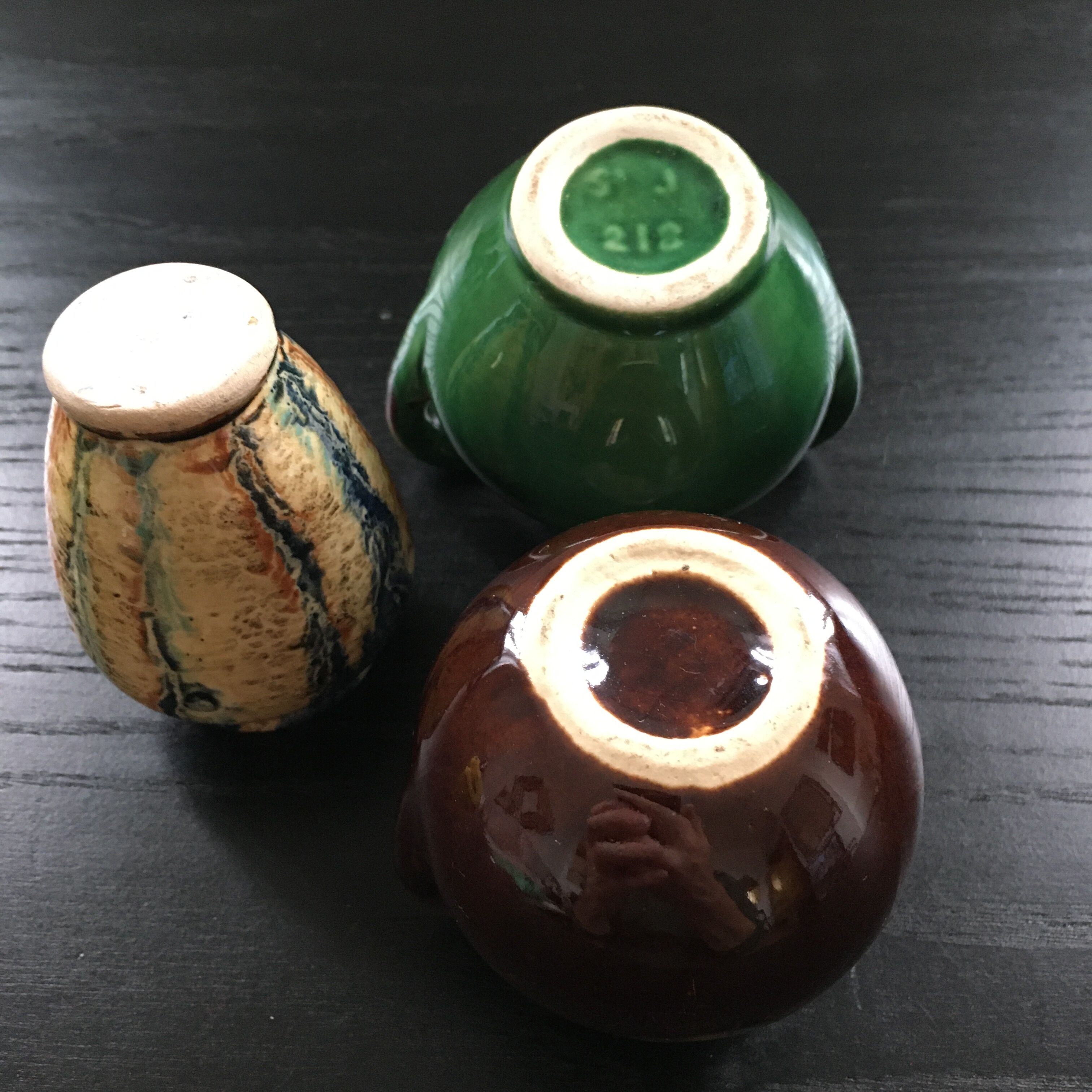 Trio de vases en céramique