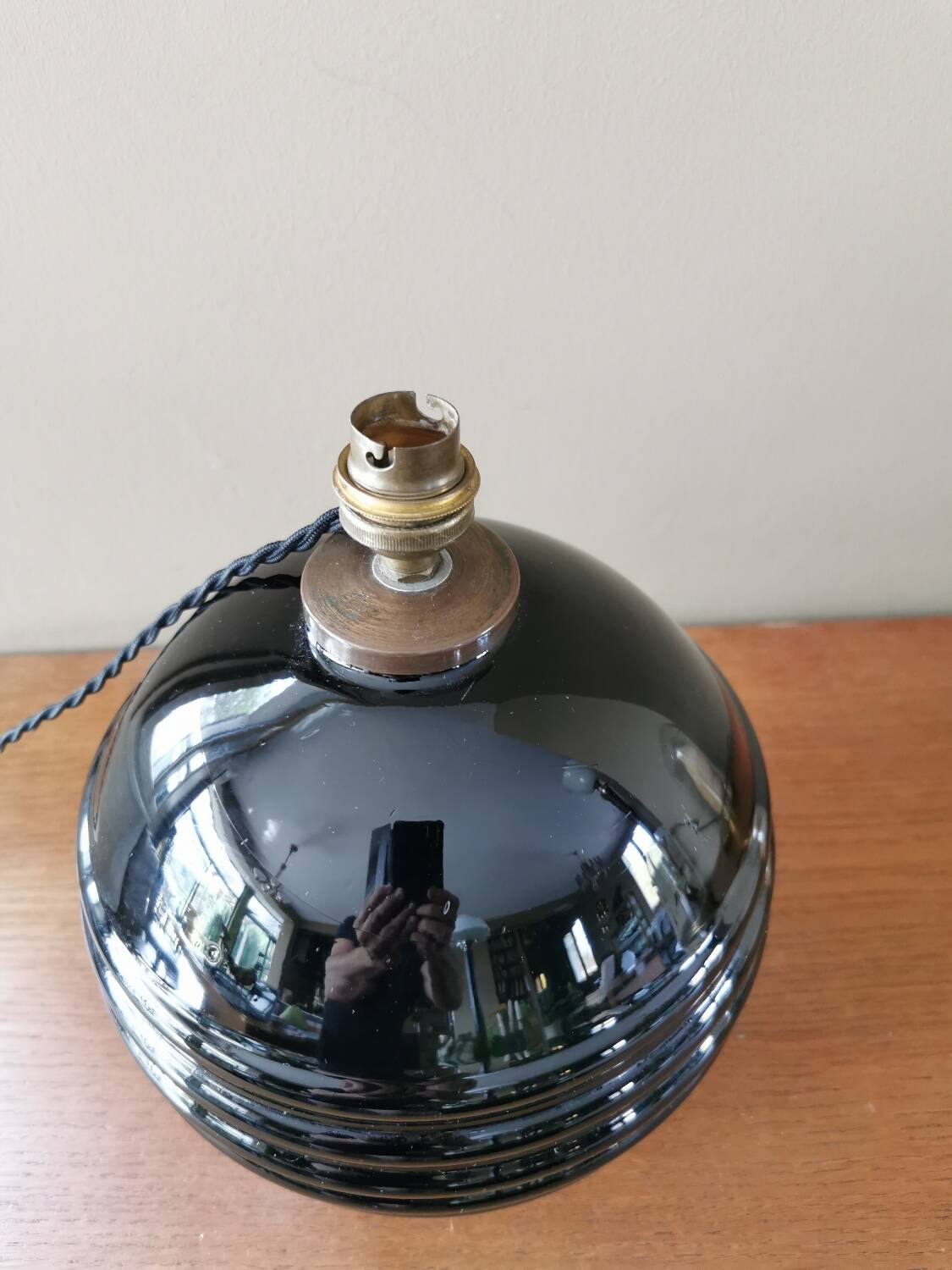 Art Deco ball lamp base