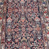 Tapis ancien persan Malayer Hamadan couloir 90x500 cm