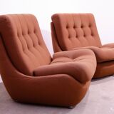 Vintage Eastern Bloc armchairs by Jitona, Czechoslovakia, 1970s