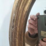 Round golden mirror, 46 cm