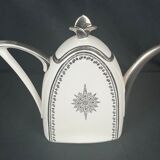 Art Deco coffee maker porcelain Limoges silver decoration around 1930