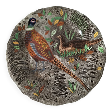 Assiette Gien Rambouillet - Jean Bertholle – Peinte à la main