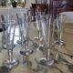 8 flûtes à champagne en cristal - XIXème