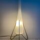 Lampe Space age laiton opaline années 60