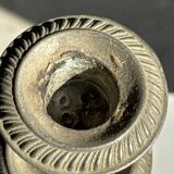 Large antique silver-plated candlestick H29 D10.5