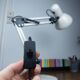 White articulated architect lamp - vintage industrial style