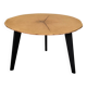 Wooden coffee table, round, oak trunk