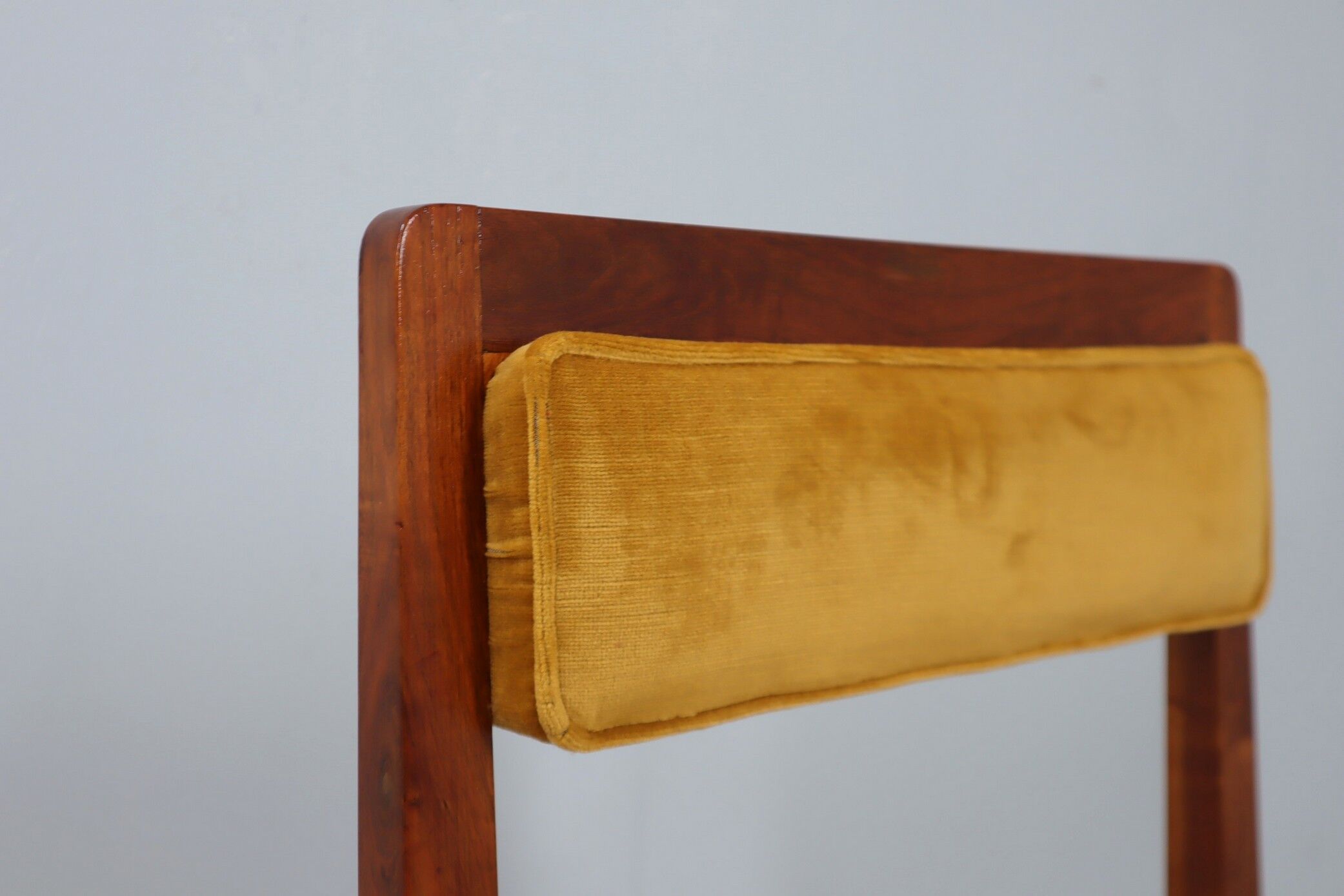 Mid century high back chair Italy 1950