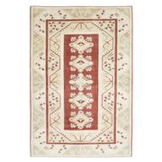 Vintage Turkish Hand-Knotted Wool Cotton Red Area Rug 202x301