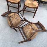 Four Directoire style chairs, late nineteenth / early twentieth century