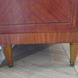 Louis XVI chest of drawers - Bronze - Butterfly wood veneer marquetry - 1930