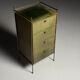Commode en cuir vers 1960