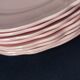 8 vintage dessert plates Salins powder pink – Ø 21.6 cm