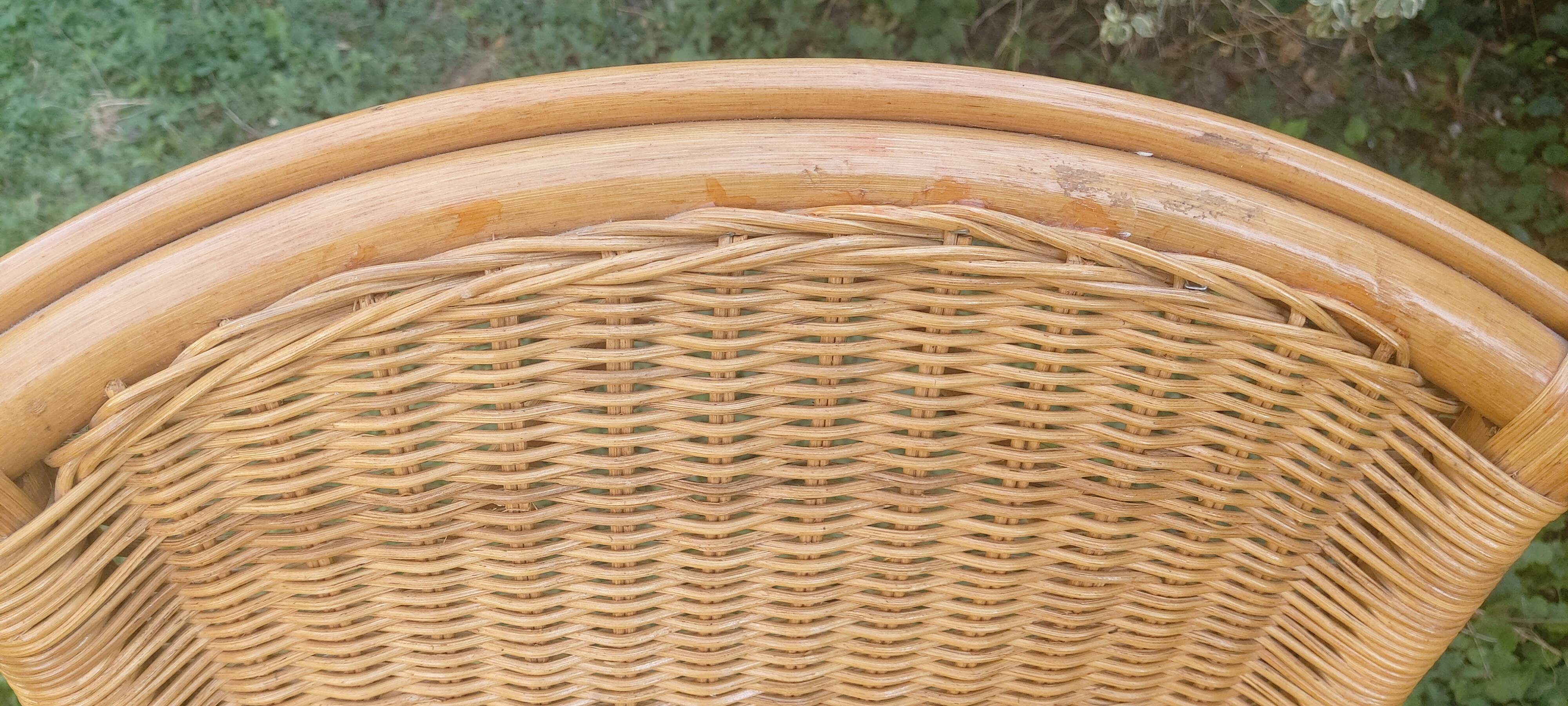 Rattan armchair