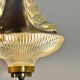 Holophane Art Deco prismatic glass pendant light