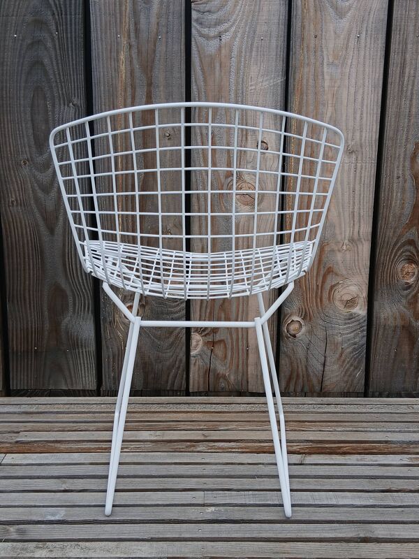 Chaise Wire Harry Bertoia, édition Knoll vintage restaurée