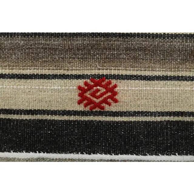 1970s Turkish Oushak Handmade Wool Cotton Beige Runner 68x250