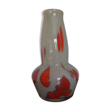 Blown glass vase 70s